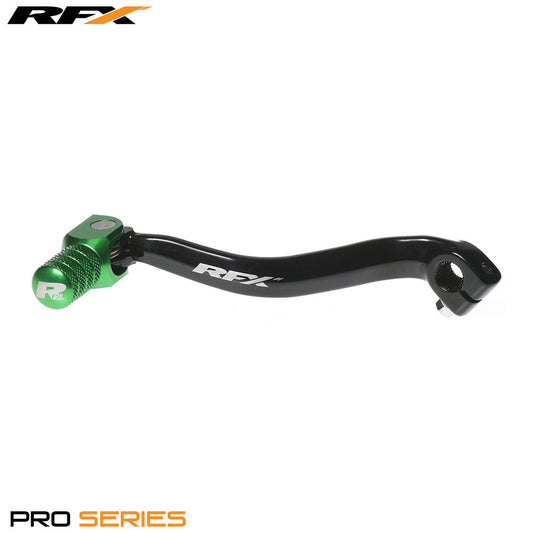 RFX Pro Series Flex+ Gear Lever (Hard Anodised Black/Green) Kawasaki KX85 98-24