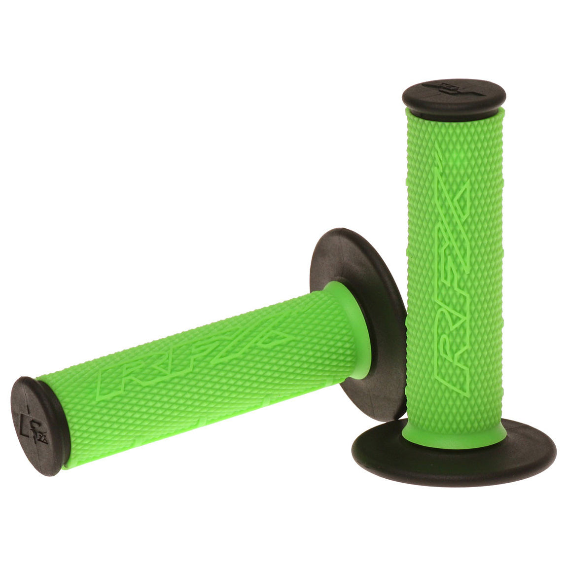 RFX Pro Series Dual Compound Grips Black Ends (Green/Black) Pair