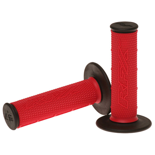 RFX Pro Series Dual Compound Grips Black Ends (Red/Black) Pair