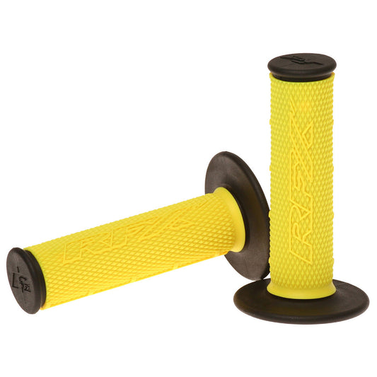 RFX Pro Series Dual Compound Grips Black Ends (Yellow/Black) Pair