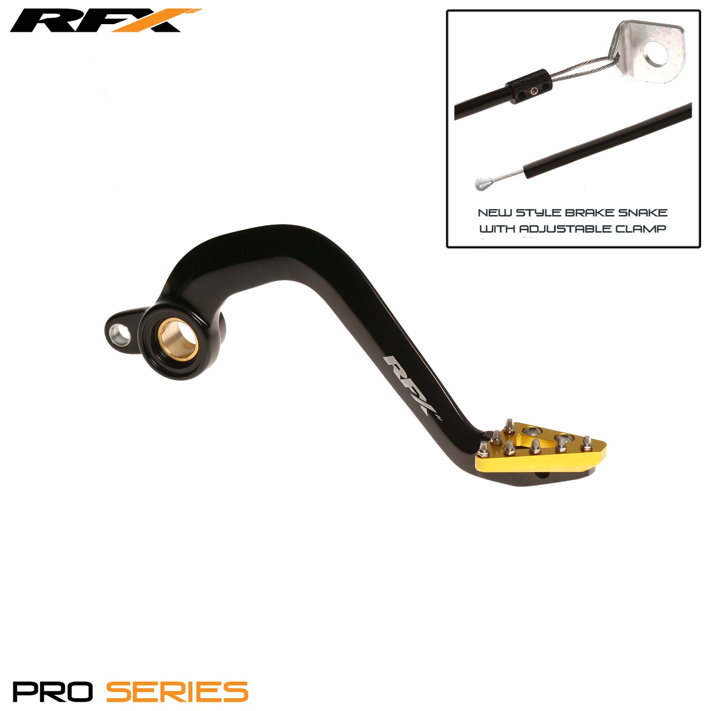 RFX Pro ST Rear Brake Lever (H/A Black/Yellow) Suzuki RM85 05-24