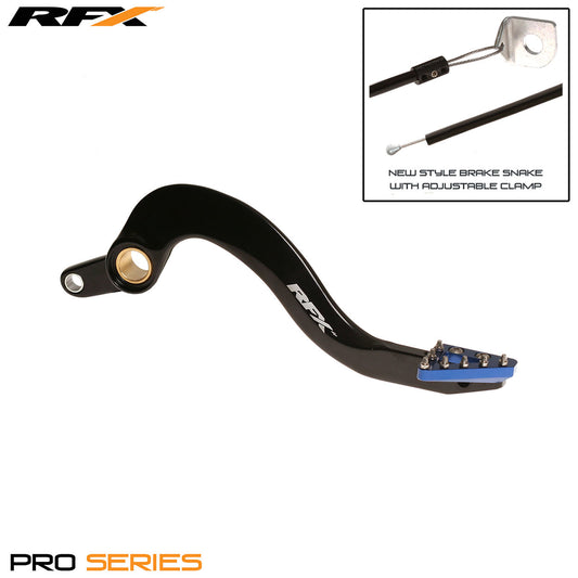 RFX Pro ST Rear Brake Lever (Black/Blue) Yamaha YZF250 10-23 WR250F 16-24