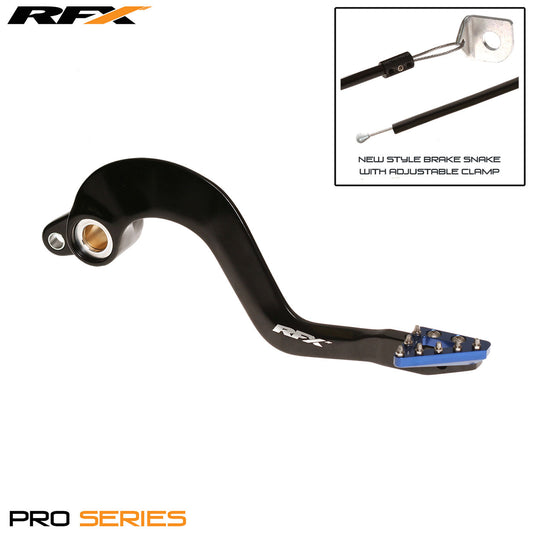 RFX Pro ST Rear Brake Lever (Black/Blue) Yamaha YZ125/250 05-24