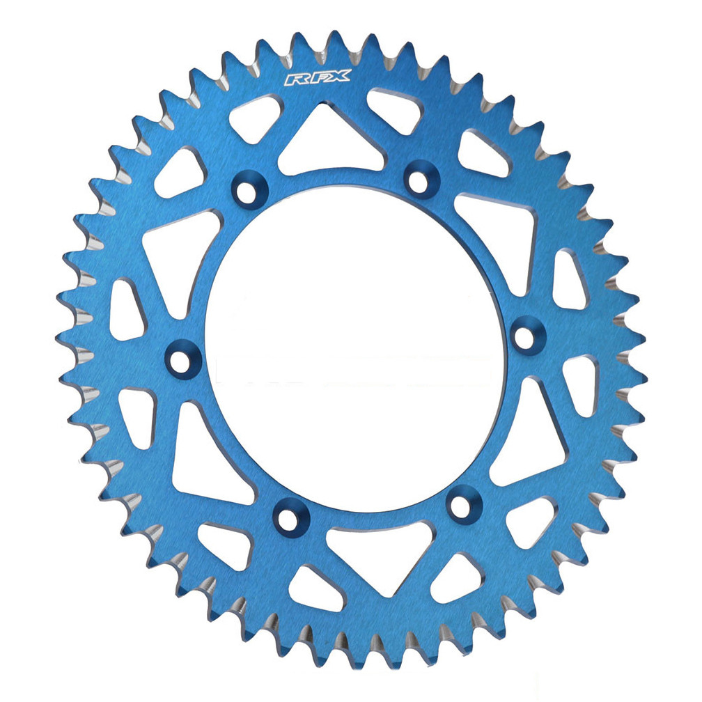 RFX Race Series Elite Rear Sprocket Yamaha YZ125-250 YZF400 82-98 (Blue 49T)