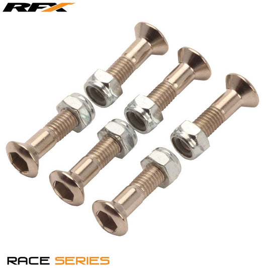 RFX Race Sprocket Bolt and Nut Kit (6pcs) M8 x 35mm Suzuki Pre 95 and Special For CRF Conversion