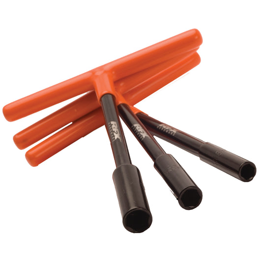 RFX Pro T-Bar Set (Black/Orange) Standard Reach with Rubber Handle 8mm/10mm/13mm