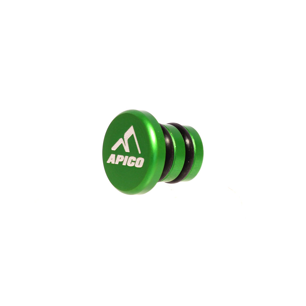 GEAR PEDAL TIP END CAP CNC ALUMINIUM GREEN