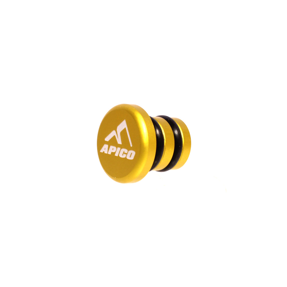 GEAR PEDAL TIP END CAP CNC ALUMINIUM YELLOW