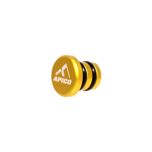 GEAR PEDAL TIP END CAP CNC ALUMINIUM YELLOW