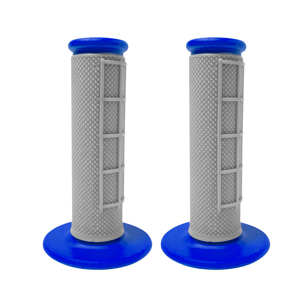 HANDLEBAR GRIPS GREY/BLUE