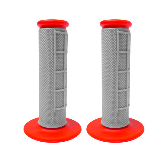 HANDLEBAR GRIPS GREY/RED