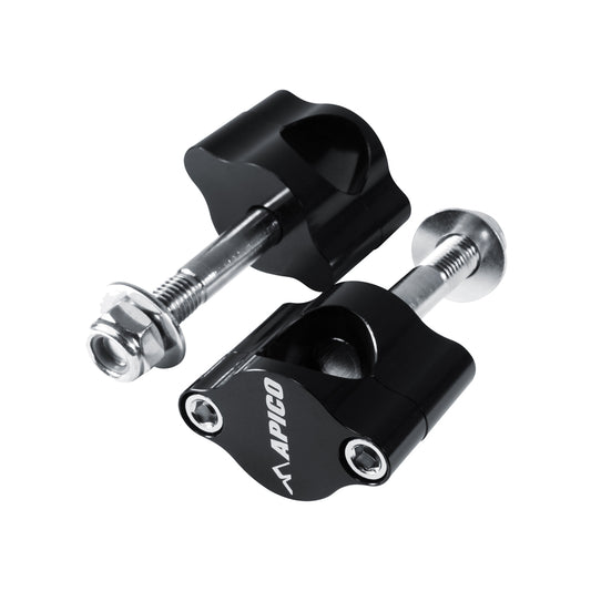 HANDLEBAR MOUNT KIT 28.6MM BLACK SINGLE BOLT FIXING 12MM