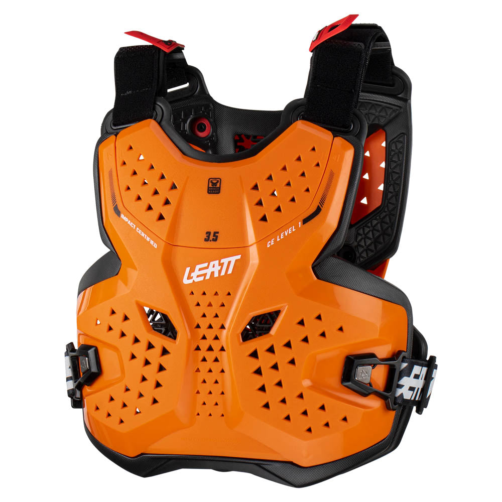 CHEST PROTECTOR 3.5 JUNIOR ORANGE/BLACK LARGE/X-LARGE 147-159CM