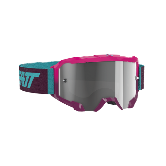 GOGGLE VELOCITY 4.5 NEON PINK - LIGHT GREY LENS (r)