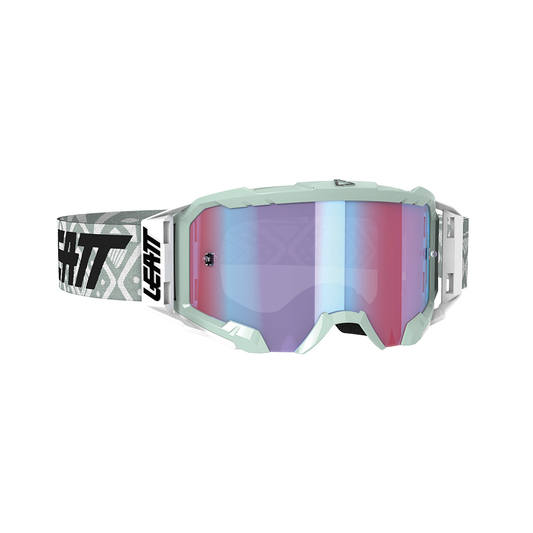 GOGGLE VELOCITY 5.5 IRIZ WHITE - BLUE LENS (r)