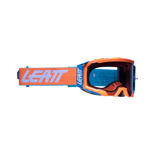 GOGGLE VELOCITY 5.5 NEON ORANGE - LIGHT GREY LENS (r)