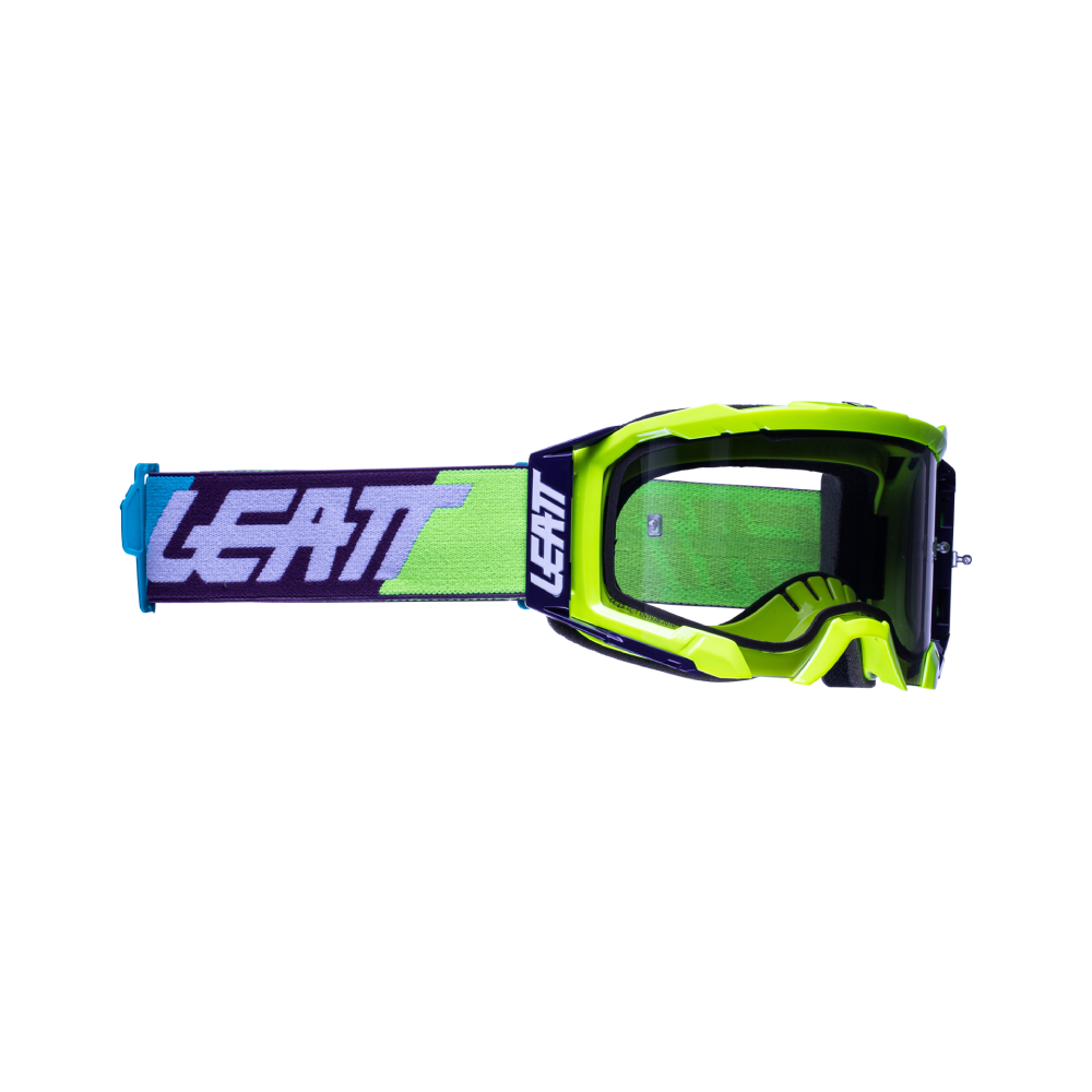 GOGGLE VELOCITY 5.5 NEON YELLOW - LIGHT GREY LENS (r)