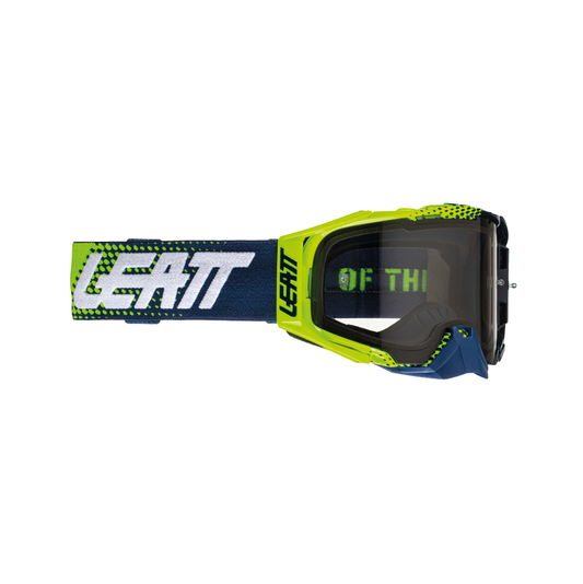 GOGGLE VELOCITY 6.5 LIME/BLUE - LIGHT GREY LENS (r)