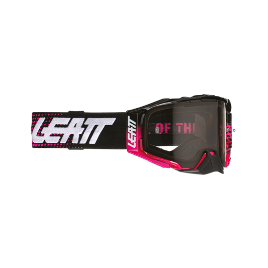 GOGGLE VELOCITY 6.5 NEON PINK - LIGHT GREY LENS (r)