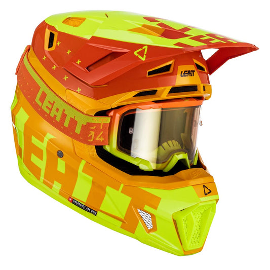 HELMET MOTO 7.5 V23 CITRUS SMALL (55-56CM) INCLUDES 4.5 GOGGLE