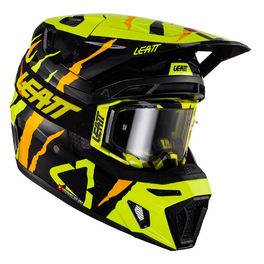 HELMET MOTO 8.5 V23 CITRUS TIGER LARGE (59-60CM) INCLUDES 5.5 GOGGLE + HELMET BAG