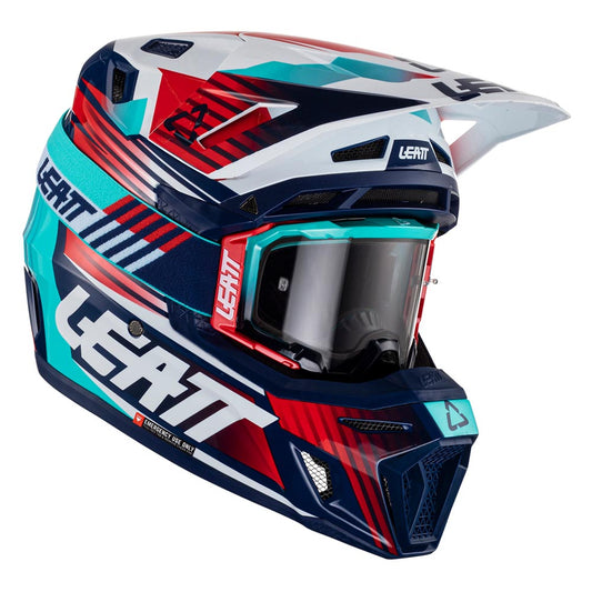 HELMET MOTO 8.5 V23 ROYAL MEDIUM (57-58CM) INCLUDES 5.5 GOGGLE + HELMET BAG