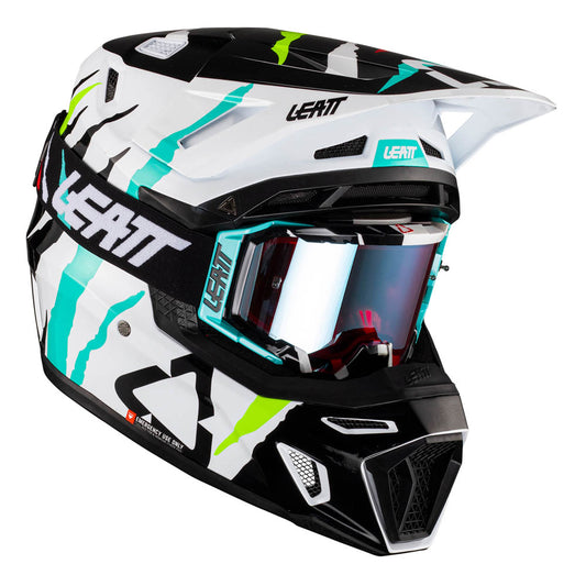 HELMET MOTO 8.5 V23 TIGER LARGE (59-60CM) INCLUDES 5.5 GOGGLE + HELMET BAG