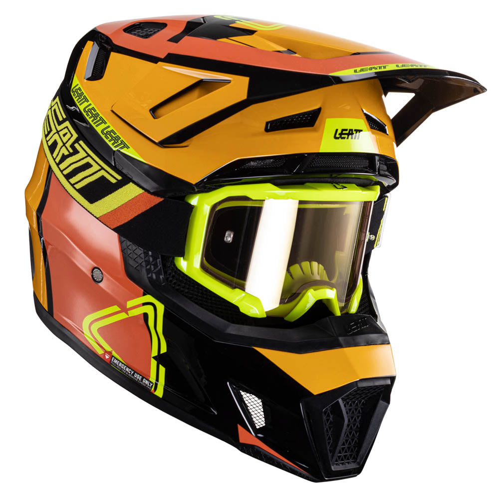 HELMET MOTO 7.5 V24 CITRUS LARGE (59-60CM) INCLUDES 4.5 GOGGLE