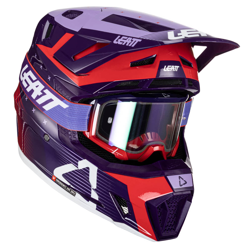 HELMET MOTO 7.5 V24 SUN DOWN MEDIUM (57-58CM) INCLUDES 4.5 GOGGLE