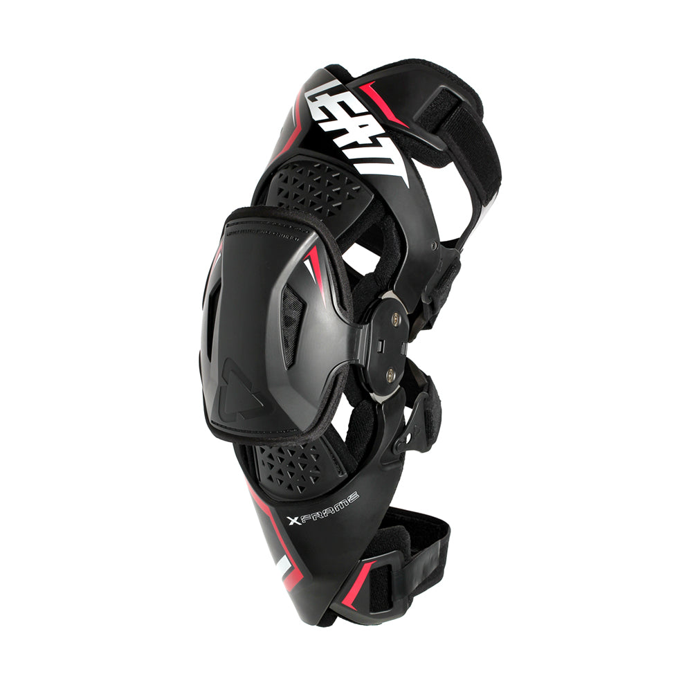 KNEE BRACE X-FRAME BLACK/RED (PAIR) SMALL