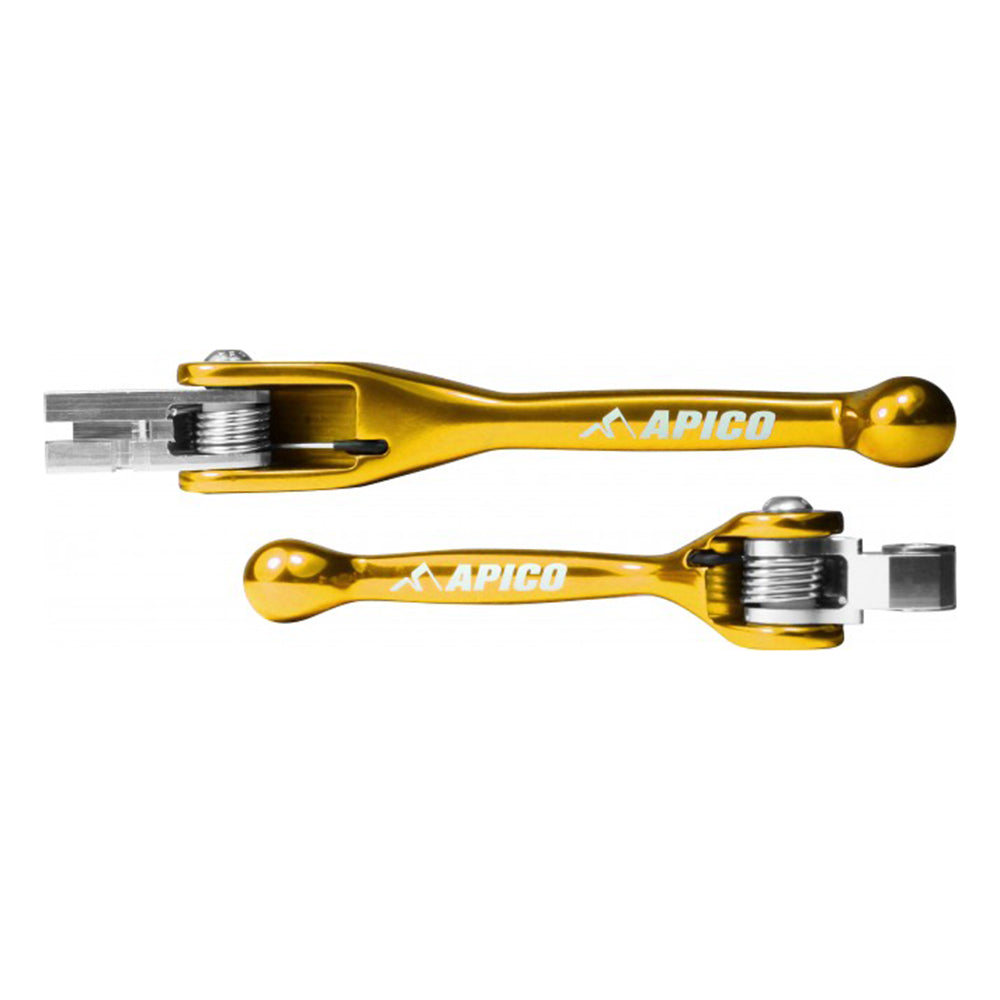 FLEXI LEVER (PAIR) SUZUKI RM85 02-22,  RM125-250 05-08 YELLOW