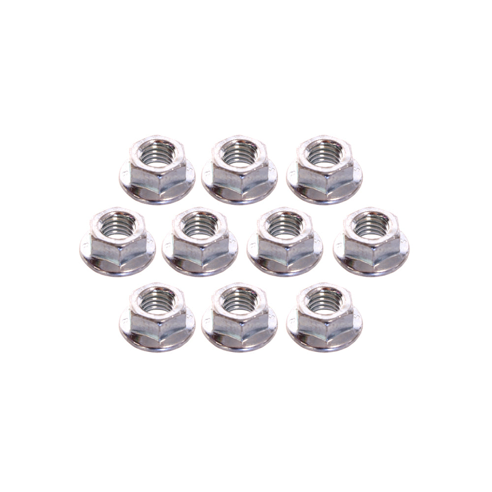 NUT M6 WITH FLANGE 10 PACK