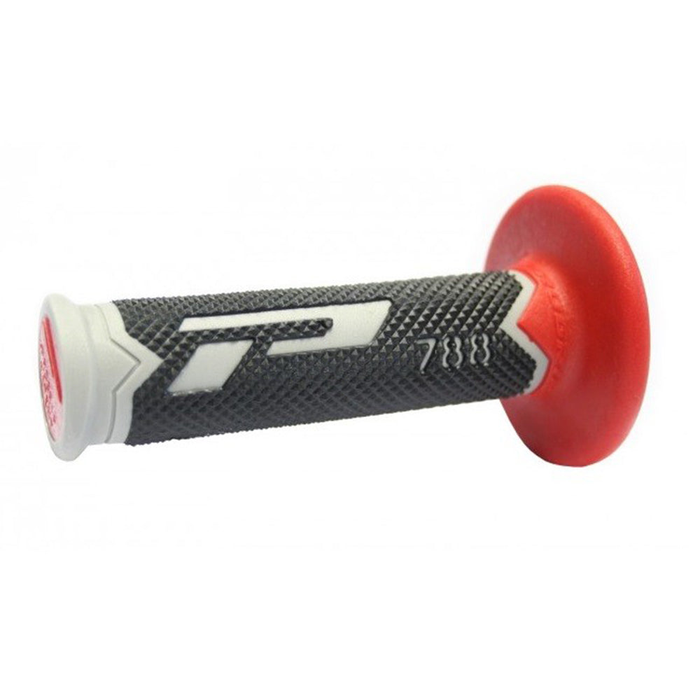 HANDLE BAR GRIPS 788 GREY/RED