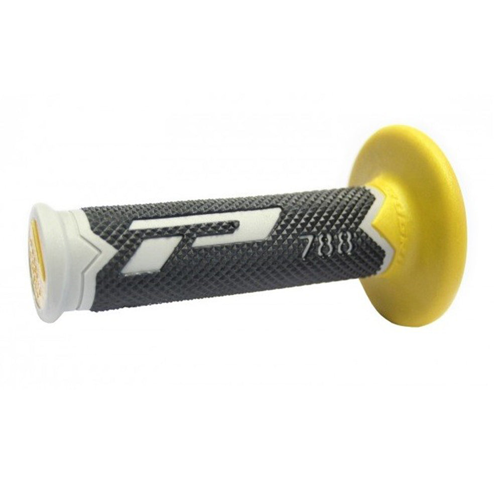 HANDLE BAR GRIPS 788 GREY/YELLOW