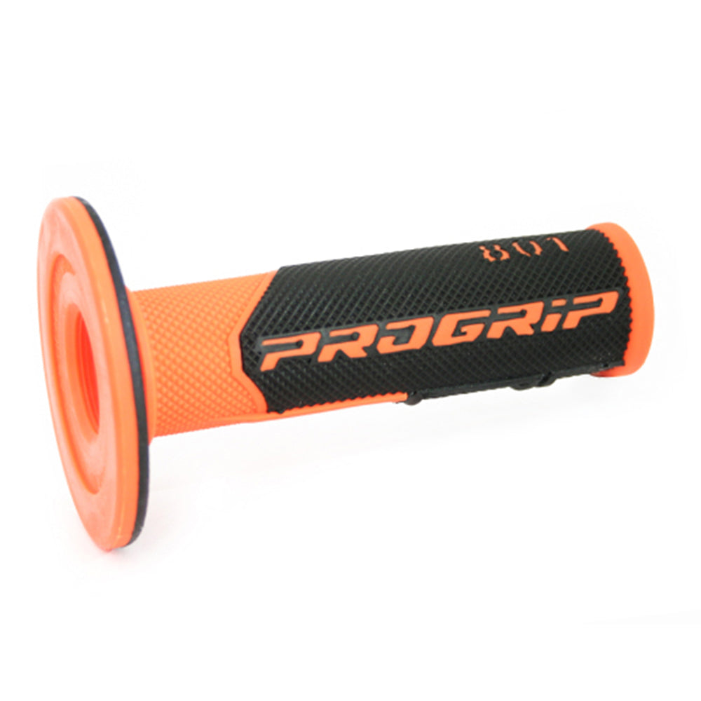 HANDLE BAR GRIPS 801 FLUORESCENT BLACK/ORANGE