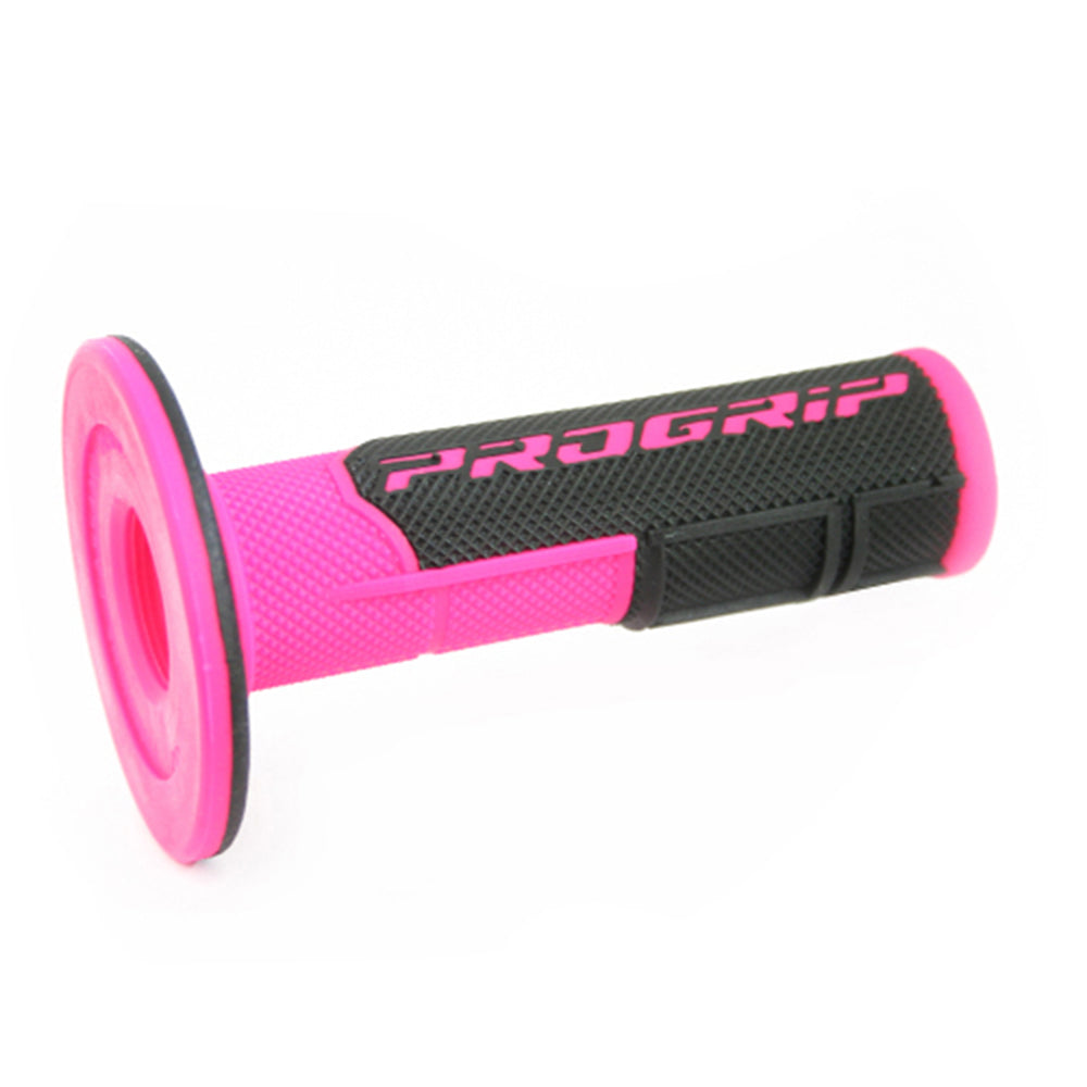 HANDLE BAR GRIPS 801 FLUORESCENT BLACK/PINK