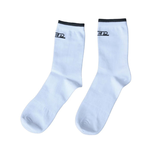 DEP LOGO WHITE LONG TRAINER SOCKS