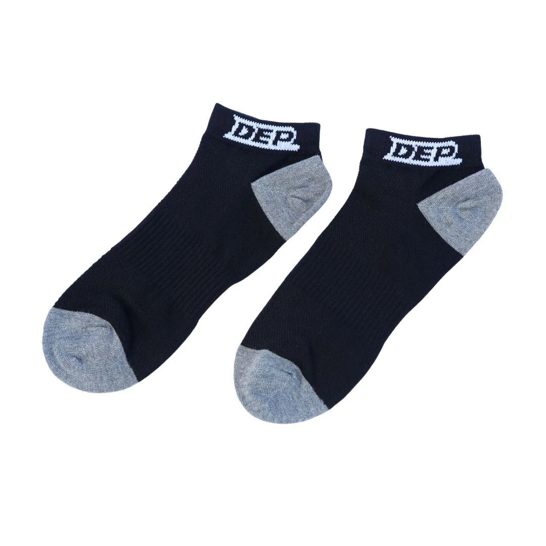 DEP LOGO BLACK TRAINER SOCKS