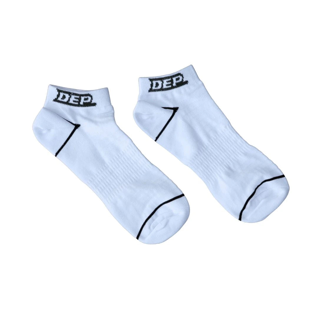 DEP LOGO WHITE TRAINER SOCKS