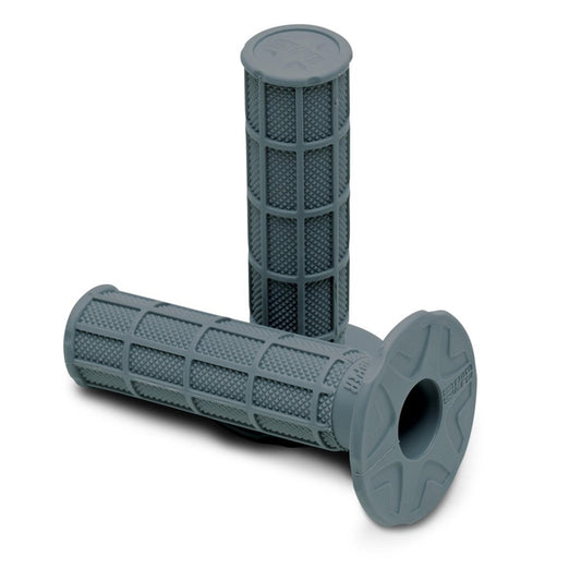 HANDLEBAR GRIP SYNERGY SINGLE DENSITY FULL WAFFLE GREY MEDIUM