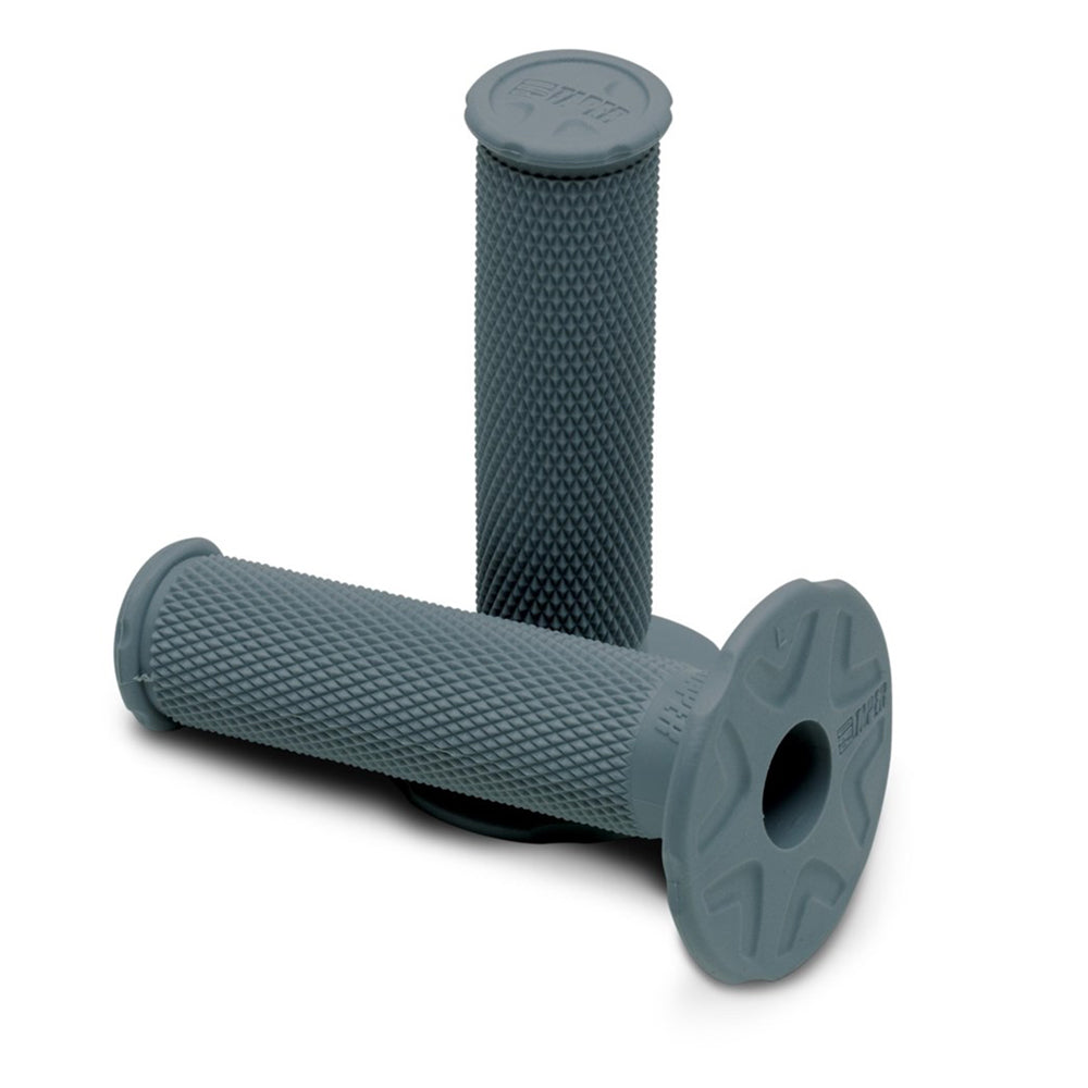 HANDLEBAR GRIP SYNERGY SINGLE DENSITY FULL DIAMOND GREY MEDIUM