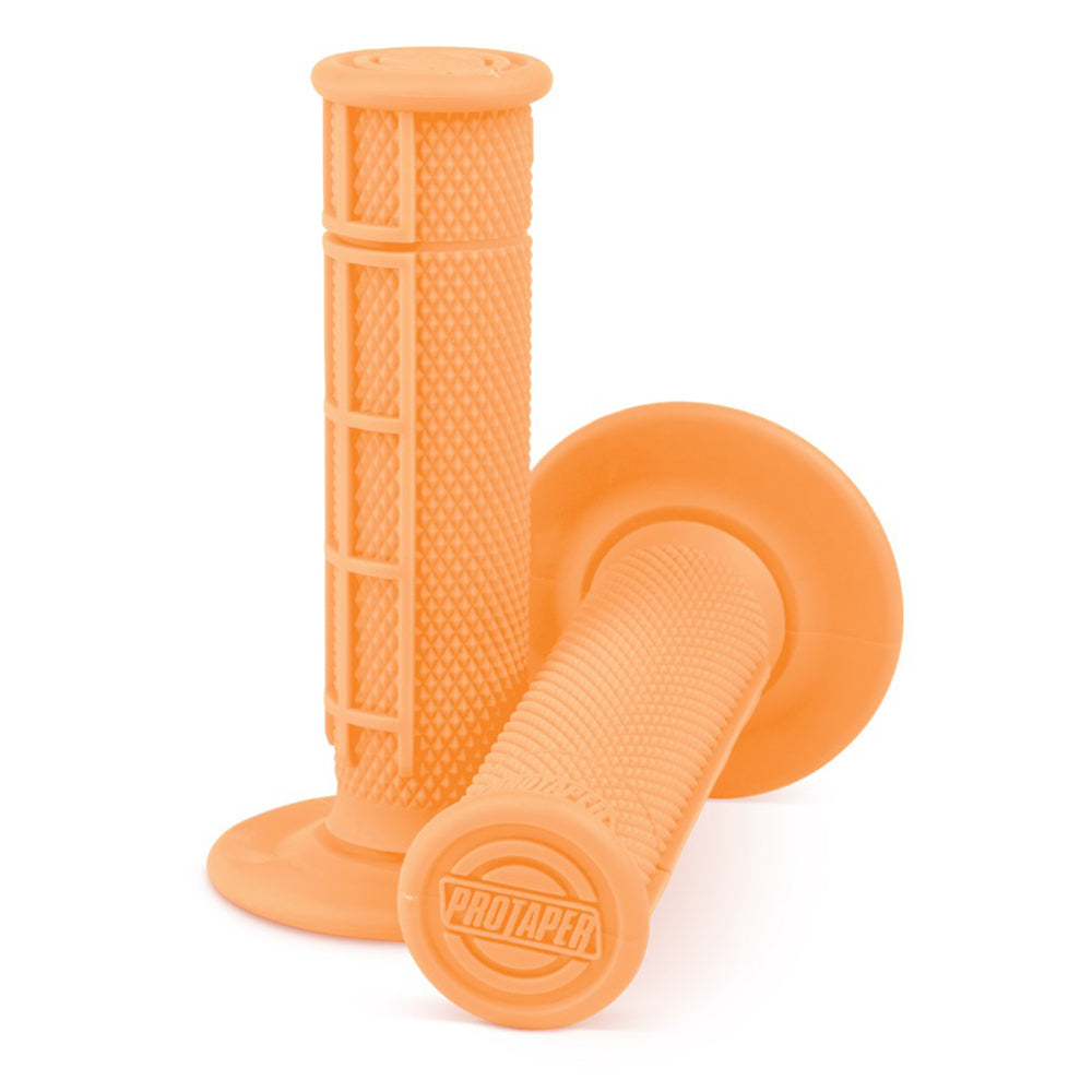 HANDLEBAR GRIP SINGLE DENSITY HALF WAFFLE ORANGE