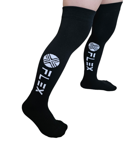 FLEX BLACK KNEE BRACE SOCKS