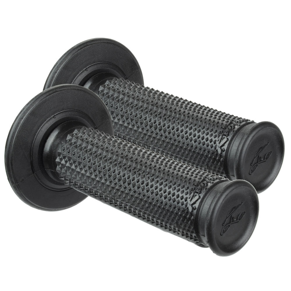 HANDLEBAR GRIP MX ULTRA TACKY DUAL COMPOUND TAPERED 1/2 WAFFLE BLACK