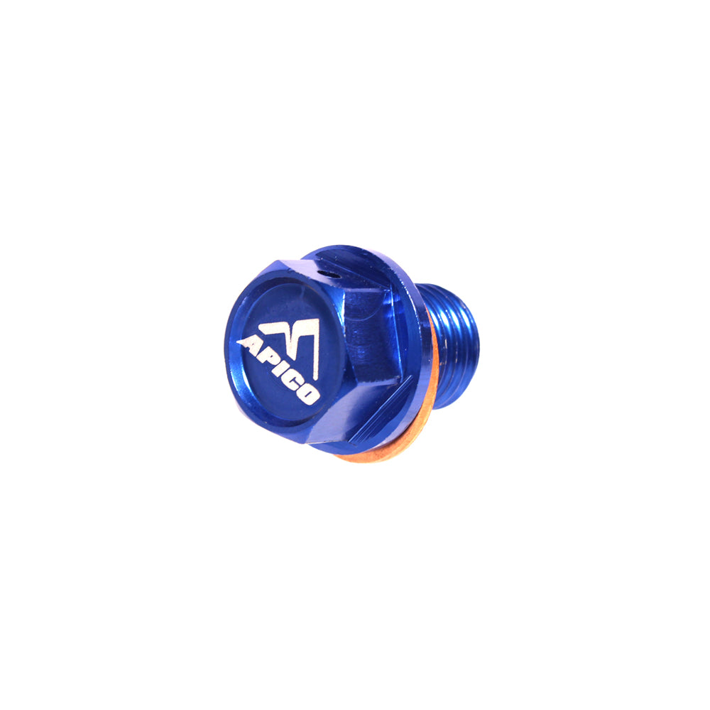 MAGNETIC SUMP DRAIN BOLT M12 X 12MM X 1.5 KTM/HQV/GAS SX/SX-F/EXC/EXC-F/TC/TE/FC/FE/MC/EC ALL BLUE