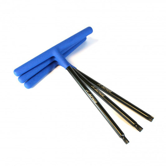 T-BAR PREMIUM TORX HEAD BLACK/BLUE 3PCS SET T30, T40, T45