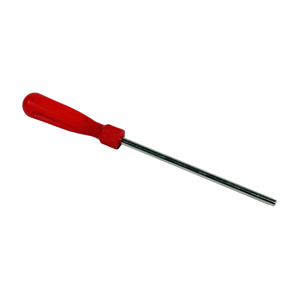 TYRE VALVE KEY TOOL SCREWDRIVER TYPE LONG RED