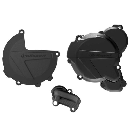 CLUTCH & IGNITION COVER PROTECTOR KTM EXC250-300 20-23 BLACK