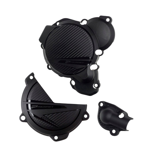 CLUTCH & IGNITION COVER PROTECTOR KTM SX250 23-24 BLACK