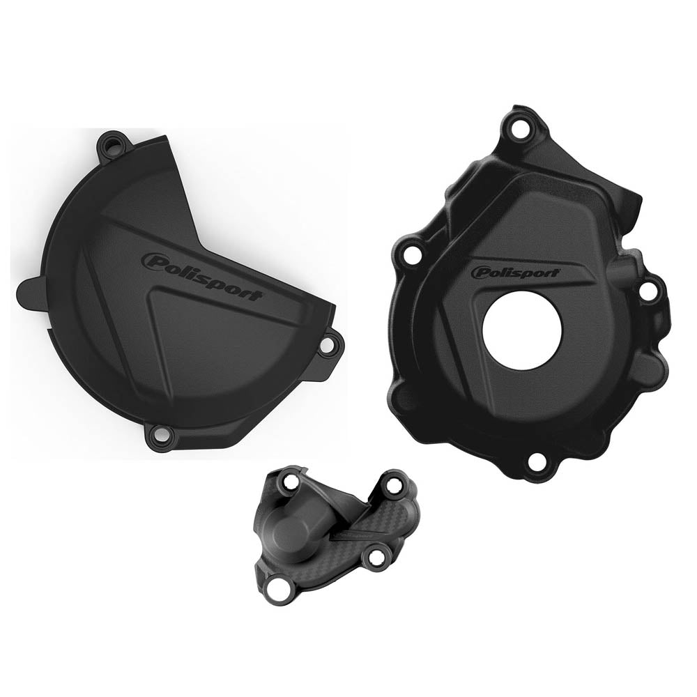 CLUTCH & IGNITION COVER PROTECTOR KTM/HUSKY SX-F/FC 250-350 16-22 BLACK